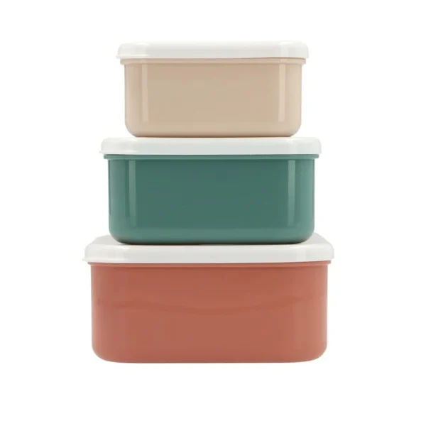 Tutete σετ 3 lunch boxes Geometric Nature για σχολικά γεύματα