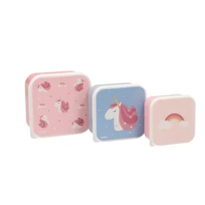 Tutete σετ 3 lunch boxes Magical Unicorn για σχολικά γεύματα