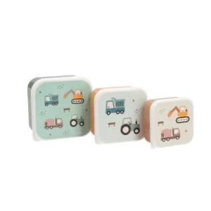 Tutete σετ 3 lunch boxes Trucks για σχολικά γεύματα