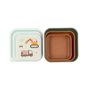 Tutete σετ 3 lunch boxes Trucks για σχολικά γεύματα