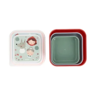 Tutete Σετ 3 Lunch Boxes Little Red