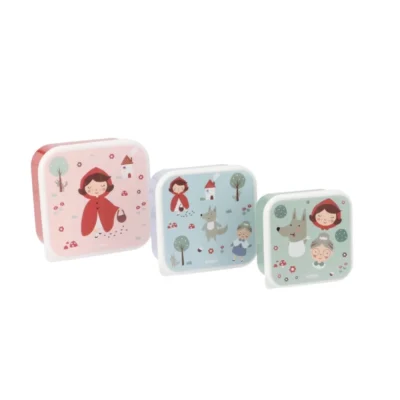 Tutete Σετ 3 Lunch Boxes Little Red