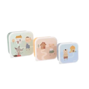 Tutete Σετ 3 Lunch Boxes Τα Τρία Γουρουνάκια