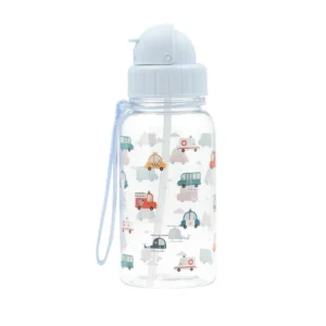 Tutete παιδικό παγούρι νερού 500ml City Cars με καλαμάκι σιλικόνης