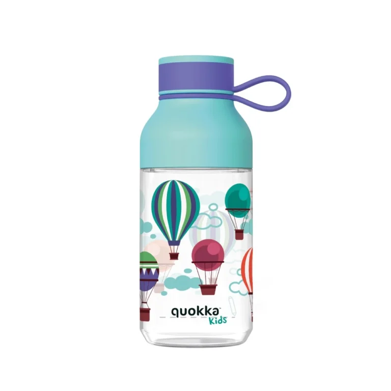 Quokka Ice Kids Balloons Παιδικό Παγούρι Πλαστικό Γαλάζιο 430ml | Χωρίς BPA & Ανθεκτικό