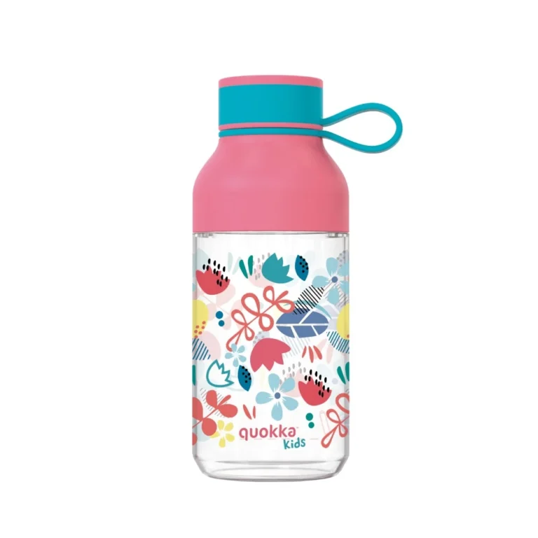 Quokka Ice Kids Παιδικό Παγούρι Πλαστικό Ροζ 430ml | Χωρίς BPA & Ανθεκτικό