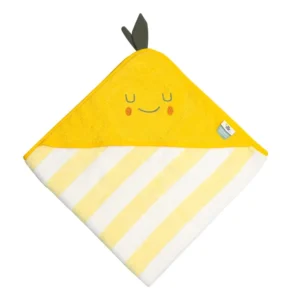 Πετσέτα μπάνιου The Cotton Cloud Lola Lemon με κουκούλα για μωρά