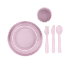 Tutete σετ φαγητού 6τμχ Lilac με πιάτο, μπολ, ποτήρι και μαχαιροπίρουνα