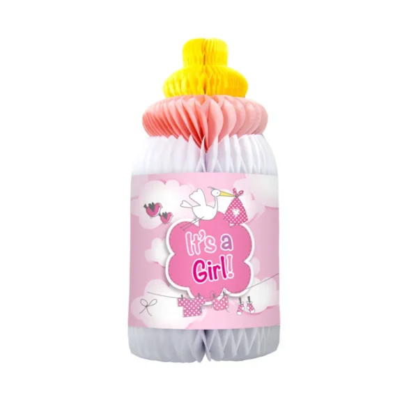 Διακοσμητικό Χάρτινο Μπιμπερό Girl Honeycomb 28εκ