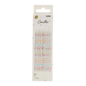 Κεράκια Τούρτας Cosy Sprinkles 10εκ – 24 Τεμάχια