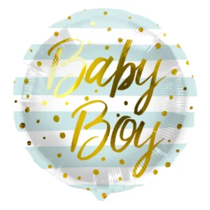 Μπαλόνι Foil Baby Boy Μπλε 45εκ για Baby Shower