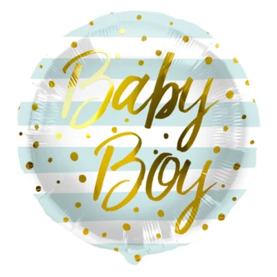 Μπαλόνι Foil Baby Boy Μπλε 45εκ για Baby Shower