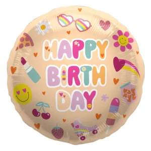 Μπαλόνι Foil Happy Birthday Boho Girlz 45εκ