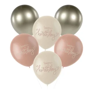 Latex Μπαλόνια Crème Rose 6 τεμάχια