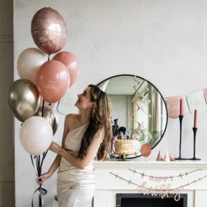 Latex Μπαλόνια Crème Rose 6 τεμάχια