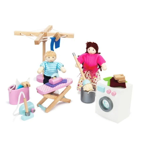 Le Toy Van Ξύλινο Laundry Room Set για Κουκλόσπιτα