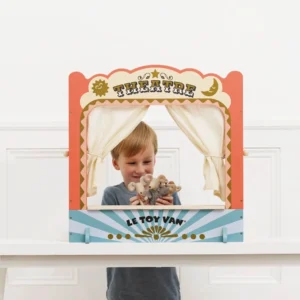 Le Toy Van Ξύλινο Κουκλοθέατρο με Κουρτίνα και Πίνακα Κιμωλίας