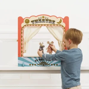 Le Toy Van Ξύλινο Κουκλοθέατρο με Κουρτίνα και Πίνακα Κιμωλίας