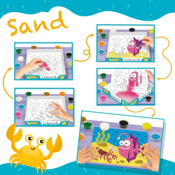 Lisciani Sandy Colorando Ζωγραφική με Άμμο για Παιδιά 4+ Ετών