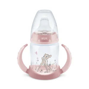 NUK Εκπαιδευτικό Μπιμπερό Bambi 150ml με Λαβές για 6-18 μηνών