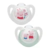 NUK Peppa Pig Star Πιπίλα Σιλικόνης Μέγεθος 1 2 Τεμάχια