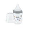 NUK Perfect Match Μπιμπερό Flowers Grey 150ml με Θηλή Σιλικόνης και Temp Control