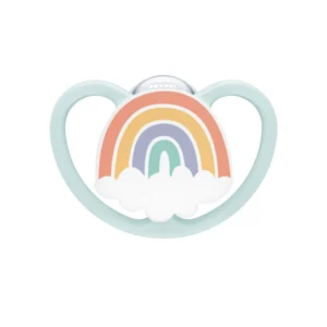 NUK Space Πιπίλα Rainbow 0-6 Μηνών με Θήκη