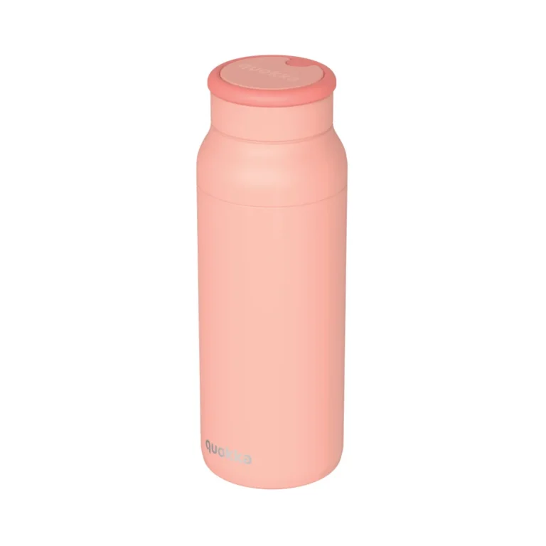 Quokka Παγούρι Θερμός Pink Silicone 690ml – Ανοξείδωτο με Διπλή Μόνωση