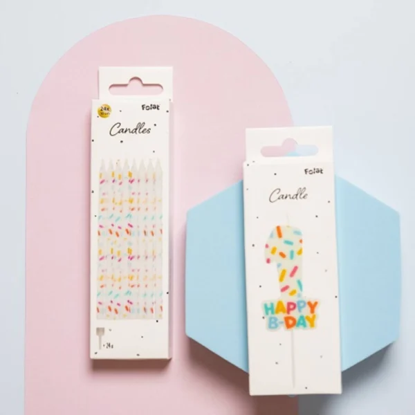 Κεράκι Γενεθλίων Cozy Sprinkles Αριθμός 0 Πολύχρωμο