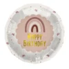 Μπαλόνι Happy Birthday Rainbow Pink 45εκ