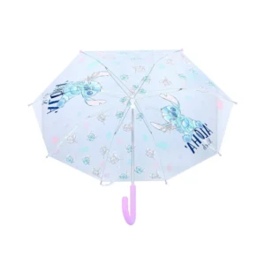 Παιδική ομπρέλα Stitch Rainy Days με ροζ λεπτομέρειες
