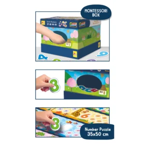 Lisciani Montessori Αριθμοί – Εκπαιδευτικό Παιχνίδι Αφής για 3-6 Ετών