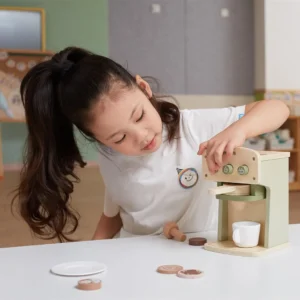 Polar Bear Ξύλινη Παιχνιδό-Καφετιέρα με Αξεσουάρ