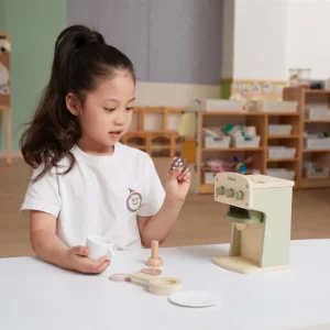 Polar Bear Ξύλινη Παιχνιδό-Καφετιέρα με Αξεσουάρ