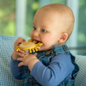 Silisoft Μασητικό Καβουράκι από Σιλικόνη και Ξύλο