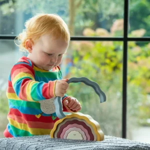 Silisoft Παιχνίδι Στοίβαξης Σιλικόνης Rainbow Earth