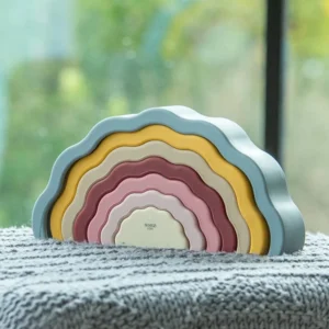 Silisoft Παιχνίδι Στοίβαξης Σιλικόνης Rainbow Earth