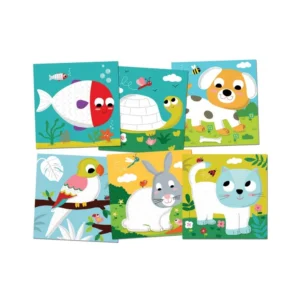 Crealign Ζωγραφίζω Ζωάκια με Δαχτυλομπογιές – Σετ Ζωγραφικής για Μικρά Παιδιά