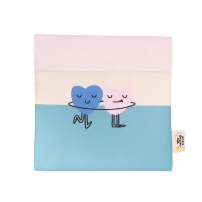 The Cotton Cloud Sandwich Bag Dancing Hearts