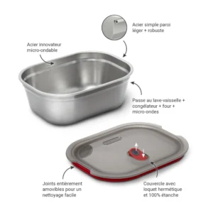 Black + Blum microwaveable stainless steel lunch box