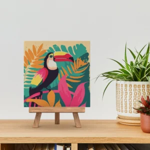 Figured’Art Tropical Toucan painting by numbers 20x20