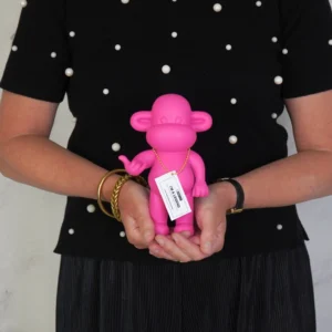 HOUSEVITAMIN Διακοσμητικό Monkey “The Legend” Pink 19cm