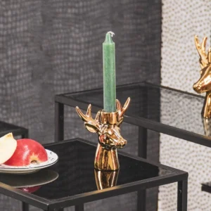 HOUSEVITAMIN Κηροπήγειο Reindeer Ceramics Gold