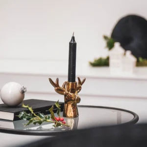 HOUSEVITAMIN Κηροπήγειο Reindeer Ceramics Gold