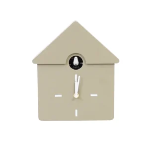 HOUSEVITAMIN Ρολόι Τοίχου Cuckoo Taupe 24x27x9cm