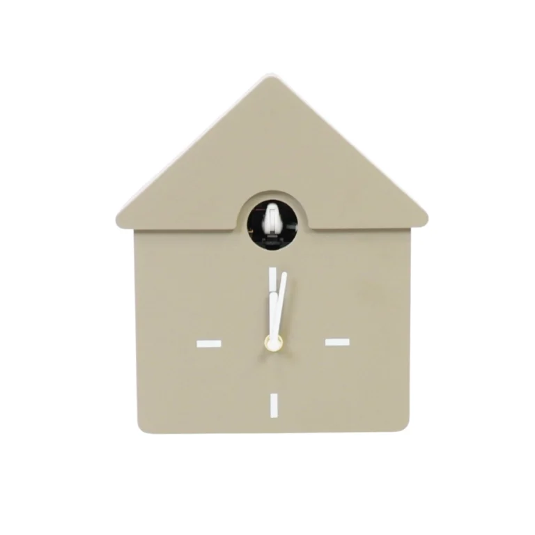 HOUSEVITAMIN Ρολόι Τοίχου Cuckoo Taupe 24x27x9cm