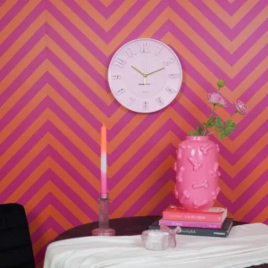 HOUSEVITAMIN Ρολόι Τοίχου Light Pink 30cm