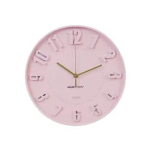 HOUSEVITAMIN Ρολόι Τοίχου Light Pink 30cm