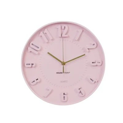 HOUSEVITAMIN Ρολόι Τοίχου Light Pink 30cm