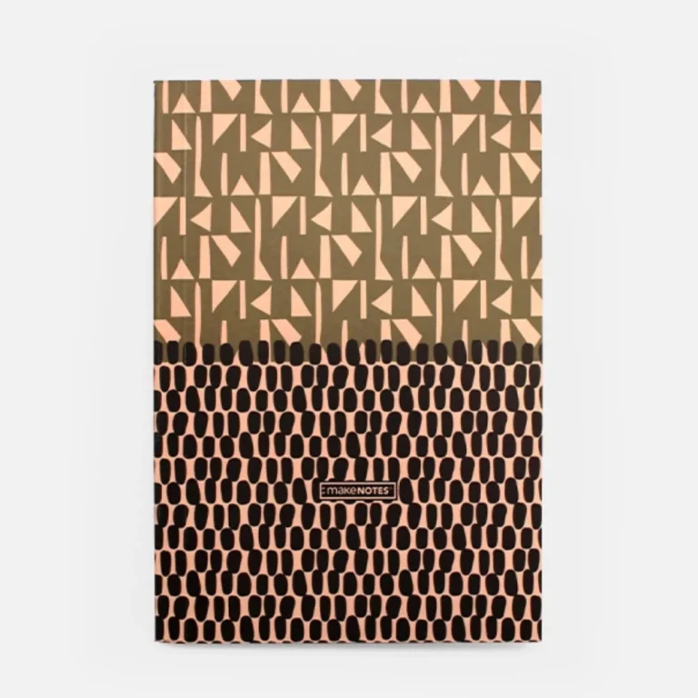 MakeNotes Σημειωματάριο A5 Glued 80 Σελίδες – Tribal Elegance